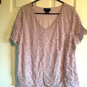 Women’s Lavender Dress Shirt, 1X plus